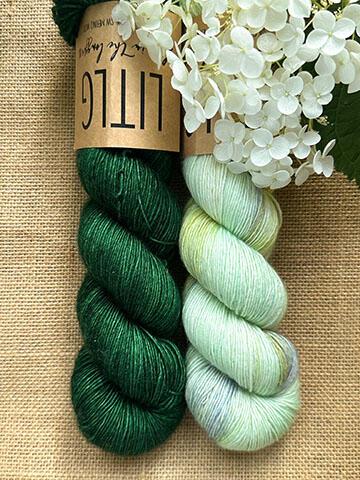 Woodland Path Garden Sisters' Brioche yarn kit